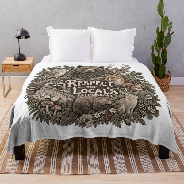 Item preview, Respect The Locals Woodland Wildlife Nature Lover designed and sold by will freed18.