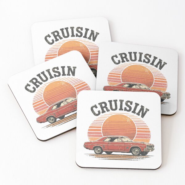 Item preview, Cruisin' — Vintage Muscle Car Retro Sunset designed and sold by Dudas Garage & Outdoors.