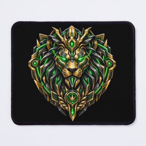 Item preview, Cyberpunk Quantum Cybercore Lion Crest Art designed and sold by RiteshCenter .