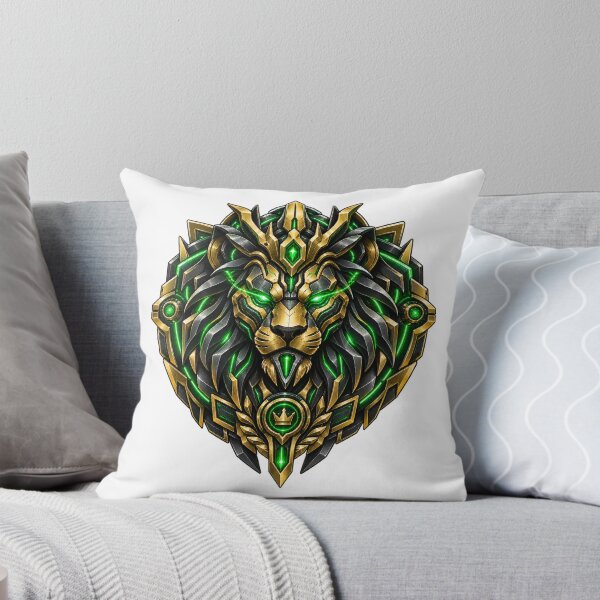 Item preview, Cyberpunk Quantum Cybercore Lion Crest Art designed and sold by RiteshCenter .