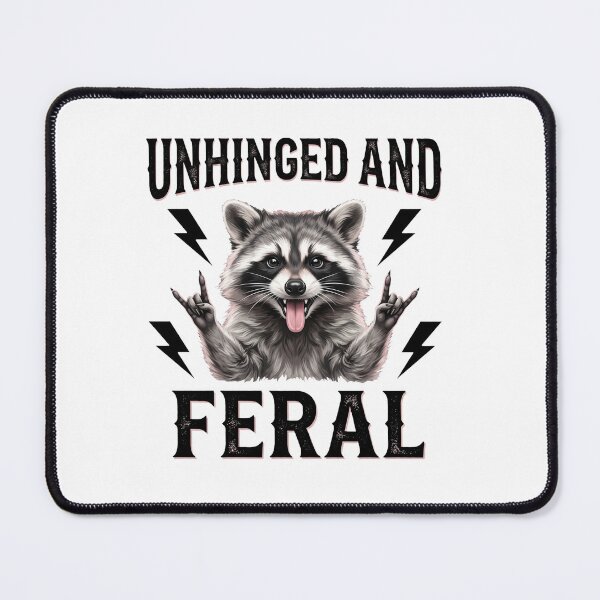 Item preview, Unhinged And Feral Raccoon Rocker Animal Lover designed and sold by ZAbiriarto.