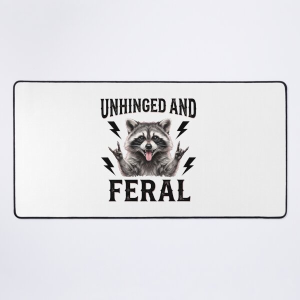 Item preview, Unhinged And Feral Raccoon Rocker Animal Lover designed and sold by ZAbiriarto.