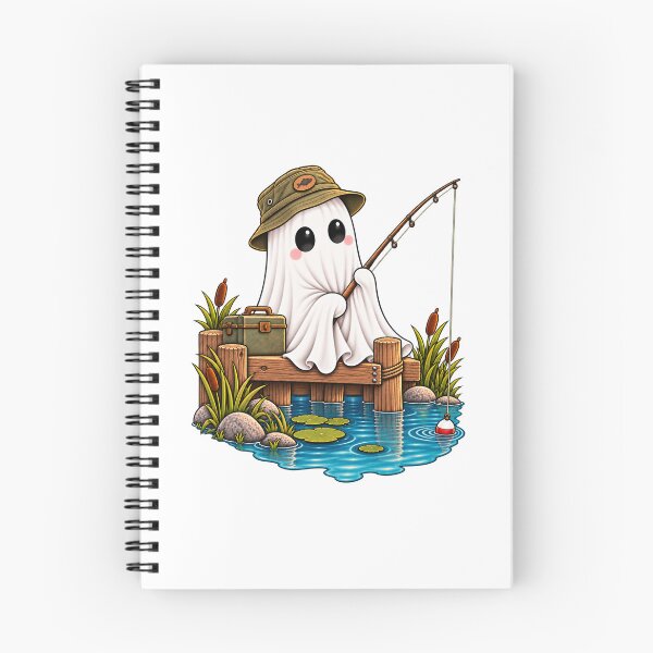 Item preview, Cute Ghost Fishing designed and sold by House Of Hauntlings.