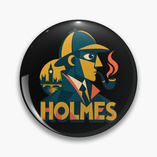 Item preview, Sherlock Holmes: Geometric London Portrait designed and sold by Fenay Designs.