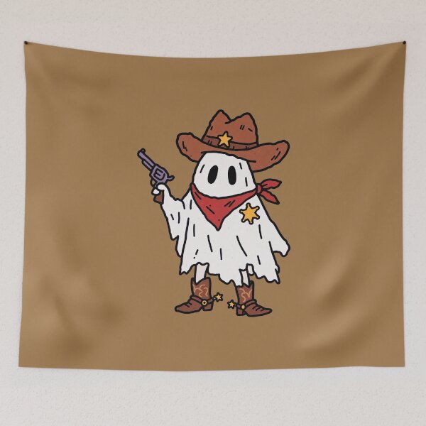 Item preview, Cowboy Ghost Halloween Western designed and sold by MonkiFlipp.