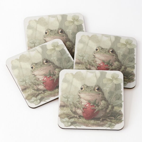 Item preview, Toad Guarding a Single Precious Strawberry designed and sold by PictorialWhimsy.