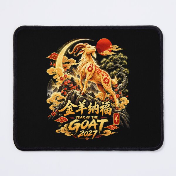 Item preview, Year Of The Goat 2027 Chinese New Year Golden designed and sold by Ortigzitoun.