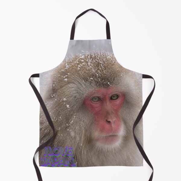 Item preview, I Love Japan - Bold Purple Retro | Snow Monkey Winter Scene | Japanese Design designed and sold by JapanMemoir.