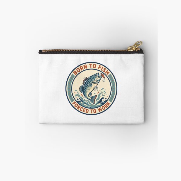 Item preview, Born To Fish Forced To Work — Vintage Bass Badge designed and sold by Dudas Garage & Outdoors.