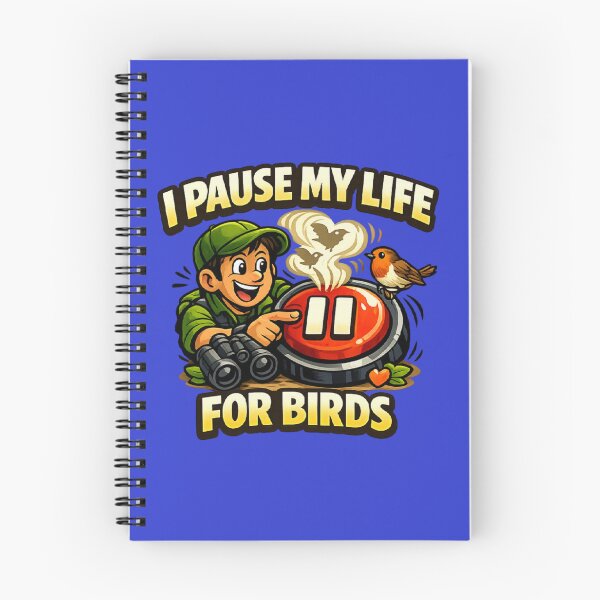 Item preview, I Pause My Life For Birds – Birdwatcher Cartoon Design designed and sold by stevenwoodcock.