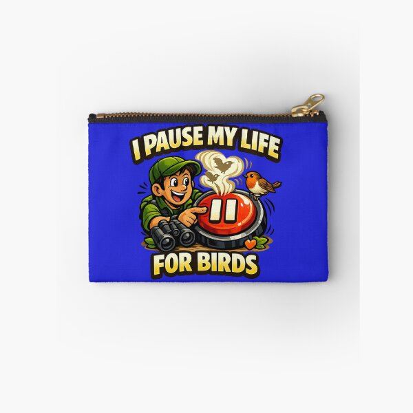 Item preview, I Pause My Life For Birds – Birdwatcher Cartoon Design designed and sold by stevenwoodcock.