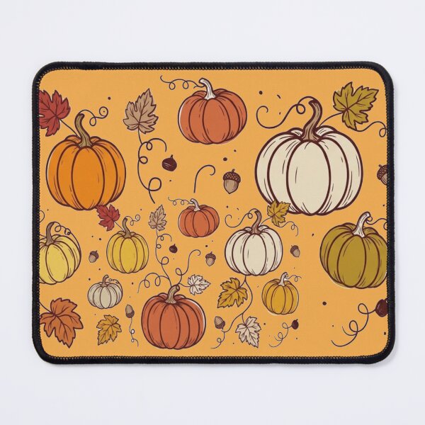 Item preview, Autumn Pumpkins and Fall Leaves Pattern designed and sold by The-NOKU-Co.