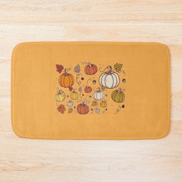Item preview, Autumn Pumpkins and Fall Leaves Pattern designed and sold by The-NOKU-Co.