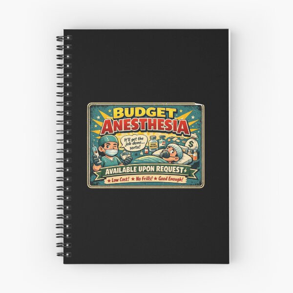 Item preview, Budget Anesthesia – Available Upon Request | Funny Retro Medical Design designed and sold by Timeless Junction.