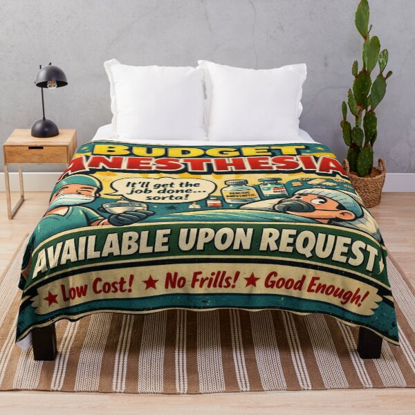 Item preview, Budget Anesthesia – Available Upon Request | Funny Retro Medical Design designed and sold by Timeless Junction.