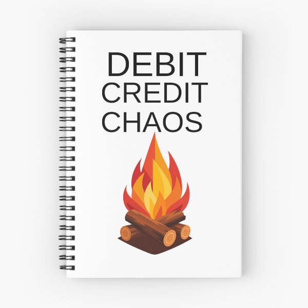 Item preview, Debit Credit Chaos Funny Accountant Gift designed and sold by CreativeOlga.