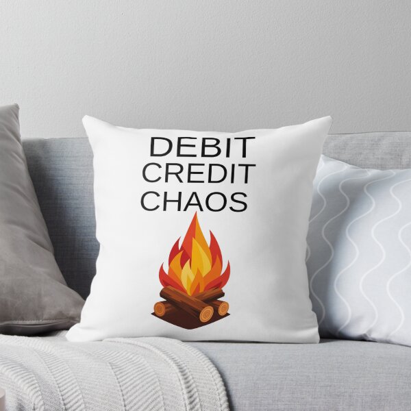 Item preview, Debit Credit Chaos Funny Accountant Gift designed and sold by CreativeOlga.