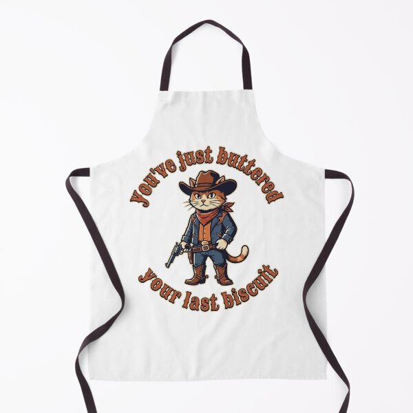 Item preview, You've Just Buttered Your Last Biscuit Cowboy Cat Western Feline Humor designed and sold by ZAbiriarto.