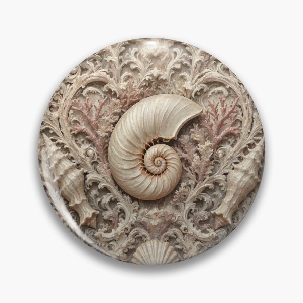 Item preview, Nautilus Shells Fresco after William Morris pattern design designed and sold by Vintage Designs +.