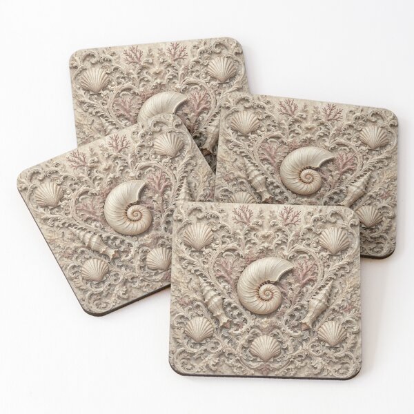 Item preview, Nautilus Shells Fresco after William Morris pattern design designed and sold by Vintage Designs +.