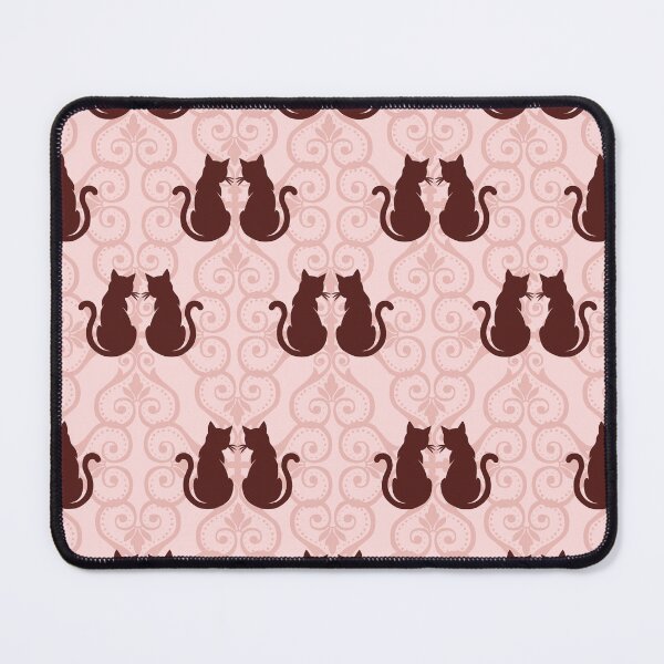 Item preview, Cat Couple Damask Vintage Seamless Pattern designed and sold by prapapon.