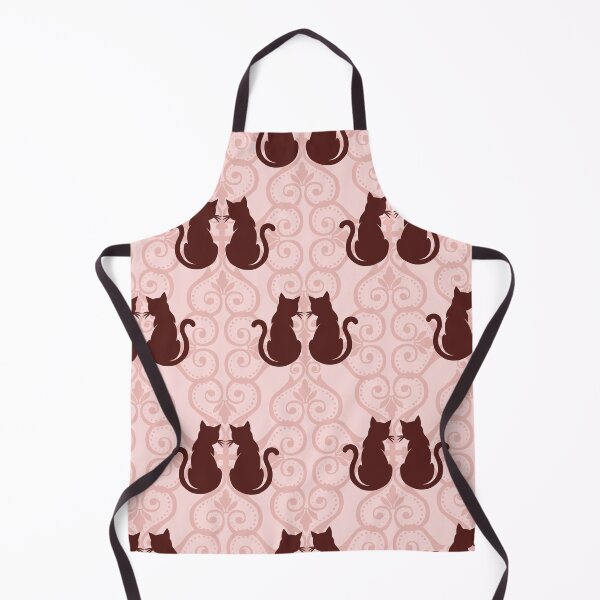 Item preview, Cat Couple Damask Vintage Seamless Pattern designed and sold by prapapon.