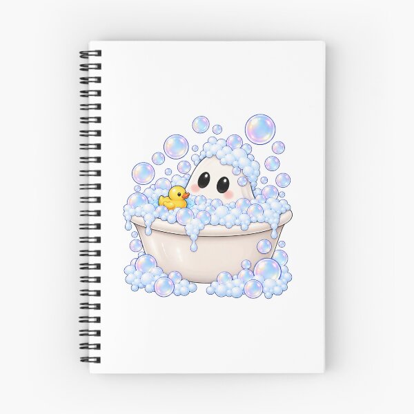 Item preview, Cute Ghost Bubble Bath with Rubber Duck designed and sold by Seasons & Reasons.