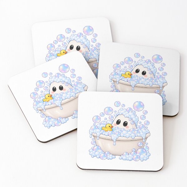 Item preview, Cute Ghost Bubble Bath with Rubber Duck designed and sold by Seasons & Reasons.