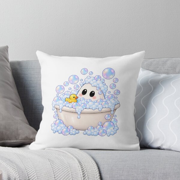 Item preview, Cute Ghost Bubble Bath with Rubber Duck designed and sold by House Of Hauntlings.