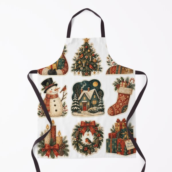 Item preview, Sticker Decal Set - Vintage Christmas Sticker Set designed and sold by ForeverPrintsOK.