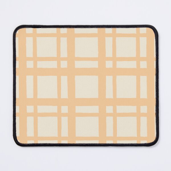 Item preview, Minimalist Peach and Ivory Abstract Grid Pattern designed and sold by FestivityFinds.