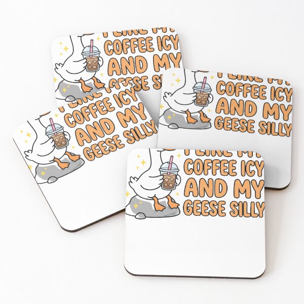 Item preview, I Like My Coffee Icy And My Geese Silly Goose Lover Iced Coffee Fan designed and sold by ZAbiriarto.