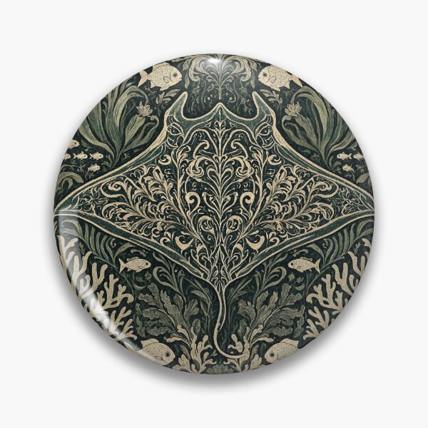 Item preview, Manta Ray Fresco after William Morris pattern design designed and sold by Vintage Designs +.