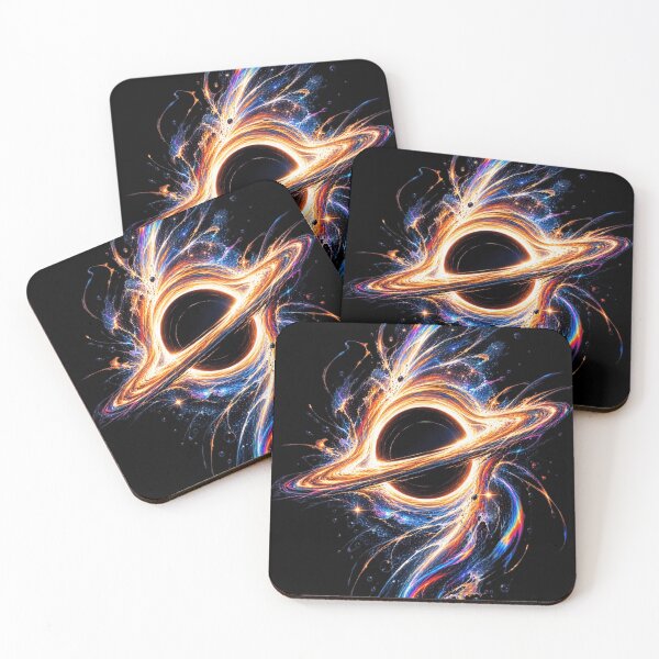 Item preview, Cosmic Black Hole Fluid Art - Vibrant Space Design designed and sold by AstroPal28.