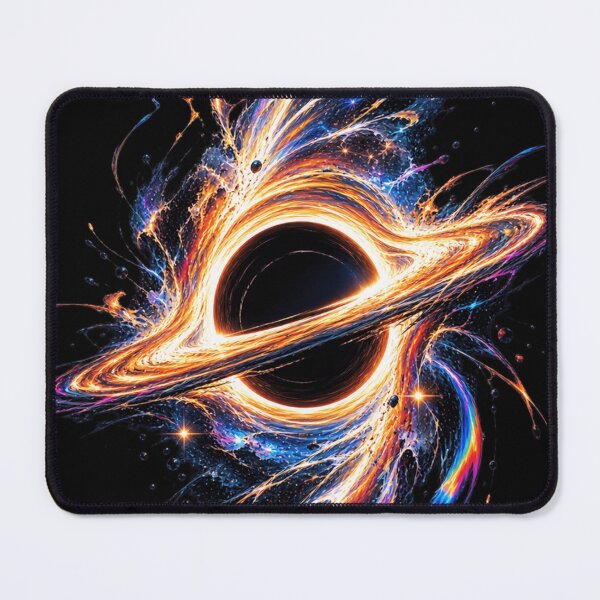 Item preview, Cosmic Black Hole Fluid Art - Vibrant Space Design designed and sold by AstroPal28.