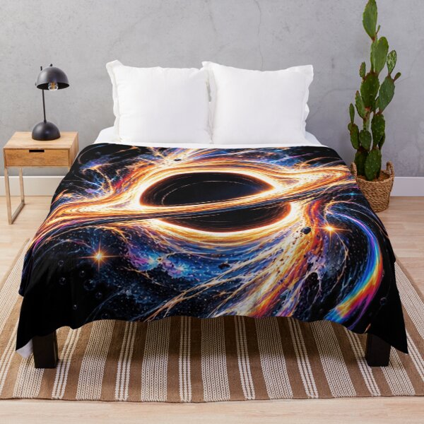 Item preview, Cosmic Black Hole Fluid Art - Vibrant Space Design designed and sold by AstroPal28.