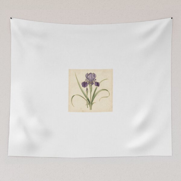 Item preview, Art Nouveau Iris Botanical Study in Gold designed and sold by PictorialWhimsy.