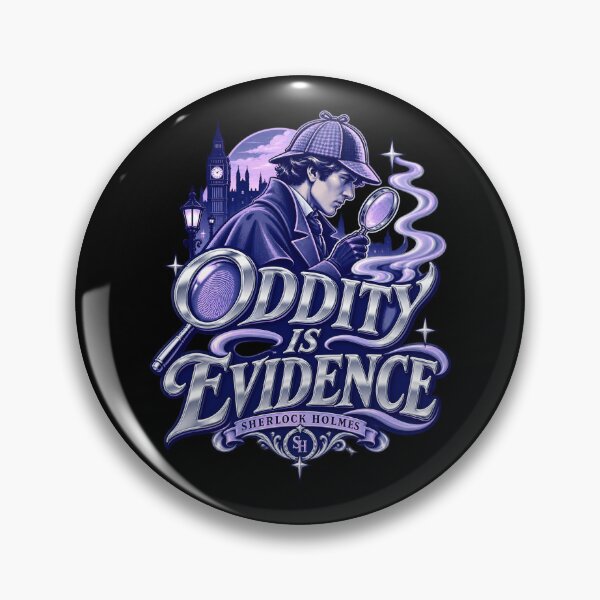 Item preview, Sherlock Holmes: Oddity Is Evidence in Silver designed and sold by Fenay Designs.