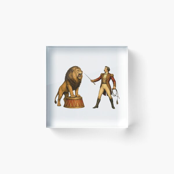 Item preview, Vintage Circus Lion Tamer designed and sold by Impossible Archive.
