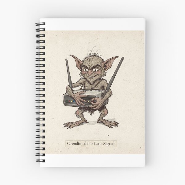 Item preview, Cryptid Field Guide: The Wi-Fi Router Gremlin designed and sold by PictorialWhimsy.