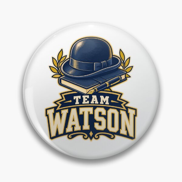 Item preview, Sherlock Holmes: Team Watson Navy Crest designed and sold by Fenay Designs.