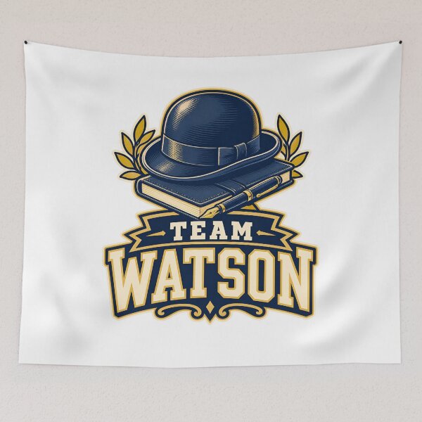 Item preview, Sherlock Holmes: Team Watson Navy Crest designed and sold by Fenay Designs.