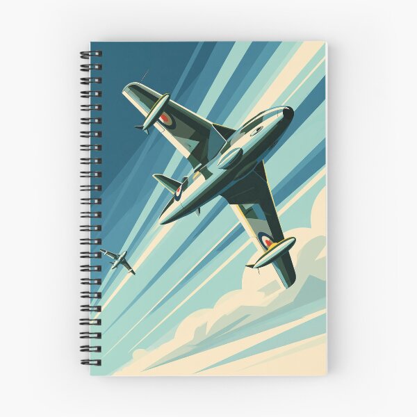 Item preview, RAF Hawker Hunter Retro Aviation Art designed and sold by Skyframe Aviation.