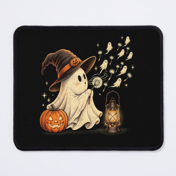 Item preview, Vintage Ghost Blowing Dandelion Cute Tiny Ghosts Halloween designed and sold by schoolofbullies.
