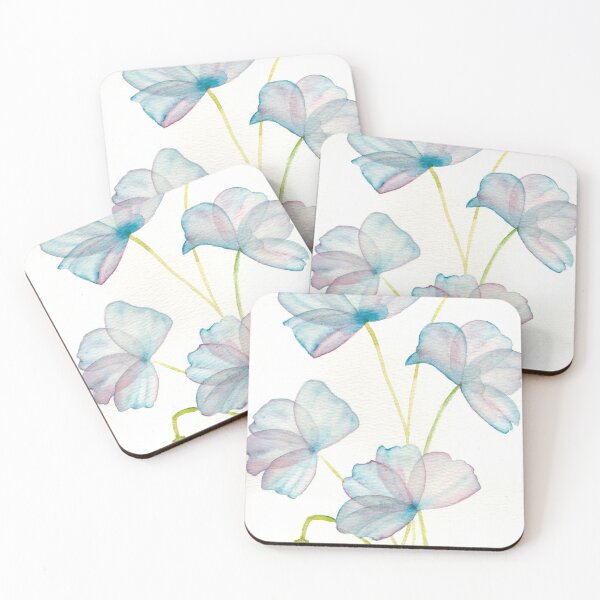 Item preview, Glass Poppies - Pale Blue designed and sold by Aileen David.