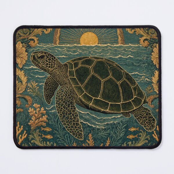 Item preview, Sea Turtle Fresco after William Morris pattern design designed and sold by Vintage Designs +.