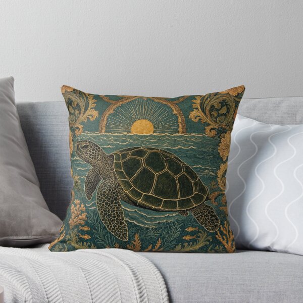 Item preview, Sea Turtle Fresco after William Morris pattern design designed and sold by Vintage Designs +.