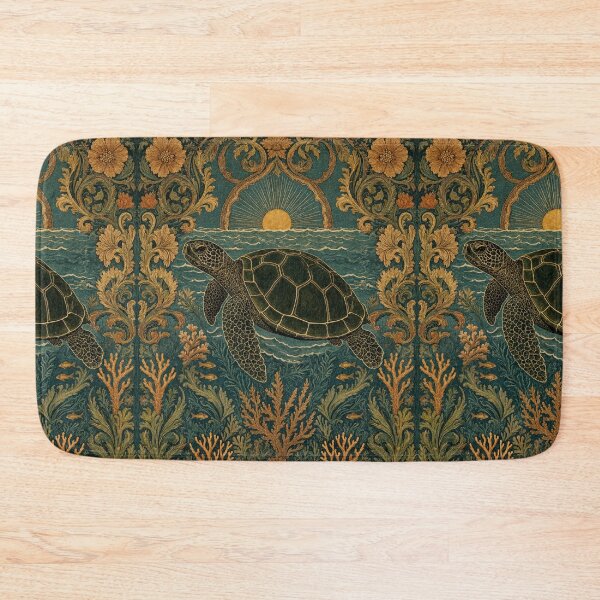 Item preview, Sea Turtle Fresco after William Morris pattern design designed and sold by Vintage Designs +.
