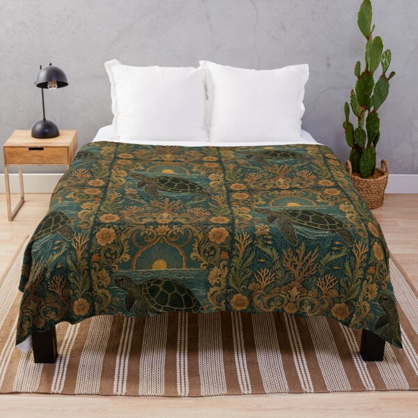 Item preview, Sea Turtle Fresco after William Morris pattern design designed and sold by Vintage Designs +.