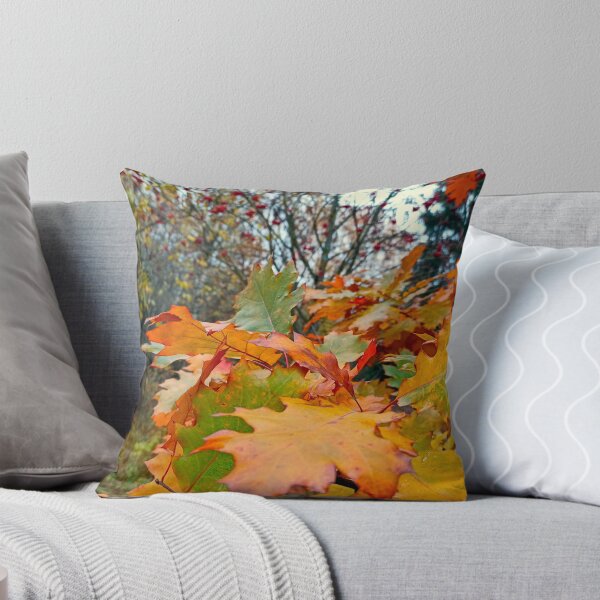 Item preview, Autumn Forest Walk: Red Oak Leaves and Wild Berries designed and sold by Levorr.